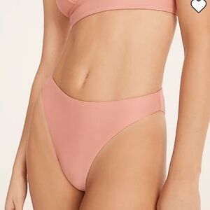 NWT J Crew High-rise cheeky bikini bottom size S warm rose